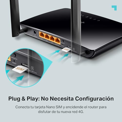 Router 4G para caidas de internet TP-Link Archer MR202 con Puerto LAN WAN 7