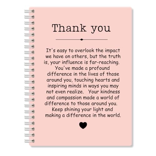 Carnet de remerciement 160 pages avec couverture rigide rose pour femme et homme