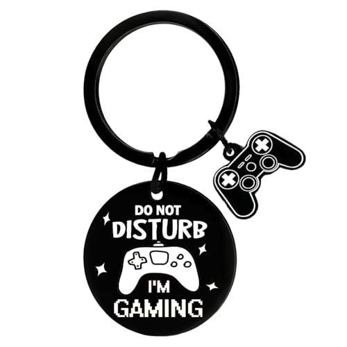Image of Tihnvk Gamer Keyring for Men Video Game Keychain for Player Gamer Accessories for Men Christmas Birthday Gift for Game Player
