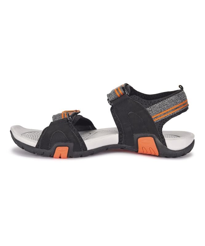 Image of PARAGON FBK1411G Stylish Velcro Sandals for Men | Durable, Comfortable & Lightweight Sandals with Cushioned Soles | Easily Washable | Ideal for Outdoor Use