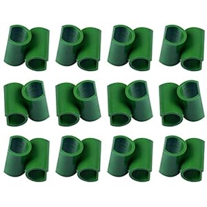 BESTonZON 50 Stuks Plant Trellis Connector Clips Groen Plastic Bloem Rotan Gesp Clip Klimmen Wijnstok Connector Beugel…