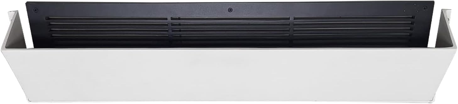 PRIMA Decorative Hardware Wall and Ceiling Long Vent Air Deflector/Diverter 30″ – Modern Design, Heavy Duty, Metal Air Vent Deflectors - Covers Mostly 4″X30″, 6″X30″ and 8″X30″ - White