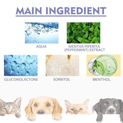 Snellspy Cat & Dog Dental Cleaning Spray, Remove Tartar & Freshen Breath, Pet Oral Care Spray, Cat Dog Teeth Cleaning Spray (1pcs)