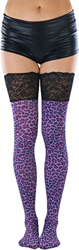 Image of ToBeInStyle Women's Nylon Thigh High Schoolgirl Opaque Stockings
