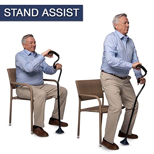 StrongArm Comfort Cane + Self Standing Lightweight Adjustable Walking Cane + Stabilizes Wrist & Provides Extra Support & Stability + Ergonomic Forearm Grip + Canes for Men & Women + FSA/HSA Eligible