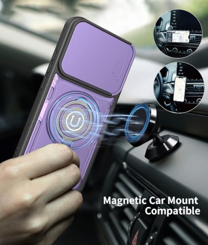 Coque Xiaomi 15T 5G blindée avec cache caméra coulissant et support rouge