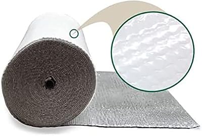 NASA TECH Reflective White Foam Core Garage Door Insulation Kit 10L x 8H 4 Rolls of 24INCH X 10FT White Foam Tape Razor Squeegee Instructions
