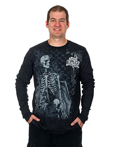 MMA Elite Long Sleeve Thermal Style Shirt (Dark Gray, Large) MMA Elite Long Sleeve Thermal Style Shirt (Dark Gray, Large)