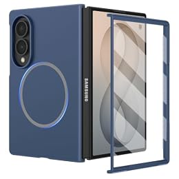Ruky for Samsung Z Fold 8 Slim Case, with Screen Protector, Blue