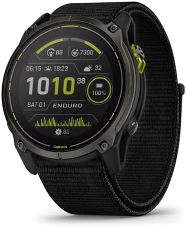 Garmin Relógio Enduro 3 Cinza Titânio 51mm com Monitor Cardíaco d...