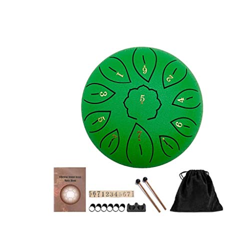 6-inch 11-Tone Percussion Instrument for Beginners Tuning Steel Drum Drummer Rattle Drum Tongue Drum (Color : D)
