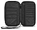 RFID Travel Passport & Document Organizer Zipper Case, Black