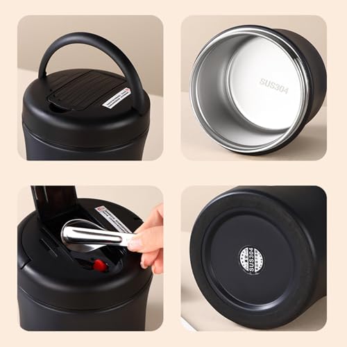 Caja isotérmica para comida caliente de 1,2L: contenedor térmico de acero inoxidable 8