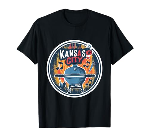 Kansas City BBQ Barbecue KC Missouri Kansas Foodie USA T-Shirt
