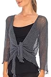 TENDANCE ET ÉLÉGANT - Ce cardigan est à la fois transparent et délicat. Si vous êtes un peu brute avec vos vêtements, alors ce cardigan n'est peut-être pas fait pour vous. Portez ce cardigan par-dessus un débardeur ou une robe sans manche pour avoir un peu plus chaud.