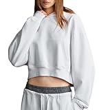 Photo Gallery xinxinio felpa con cappuccio e maniche raglan, stile streetwear da donna, comoda per il tempo libero e lo sport, bianco, xl Photo Gallery xinxinio felpa con cappuccio e maniche raglan, stile streetwear da donna, comoda per il tempo libero e lo sport, bianco, xl