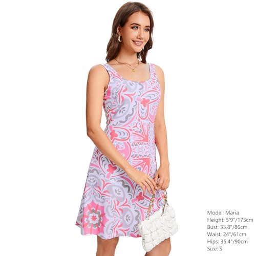 Image of Women's UPF 50+ Tank Dress A-Line with Pockets Breathable Quick Dry Sun Protection for Hiking Camping Beach Outdoor