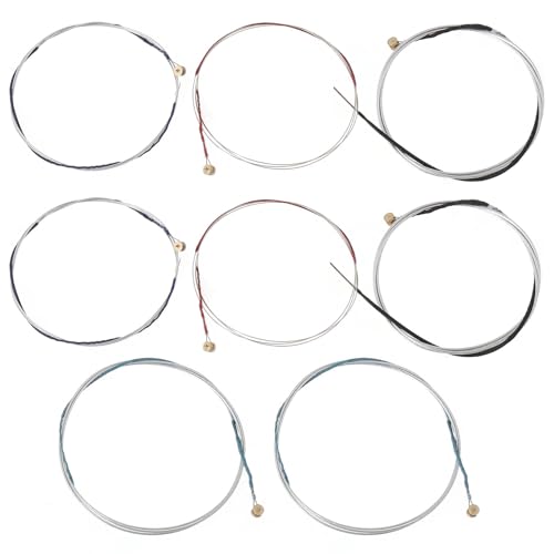 eMagTech 2 Set Di Corde Per Violino Set Completo (EADG) Corde Per Violino Con Estremità A Sfera Nichelate Per Violini 4/4 3/4 1/2 1/4 Lega Con Anima In Acciaio