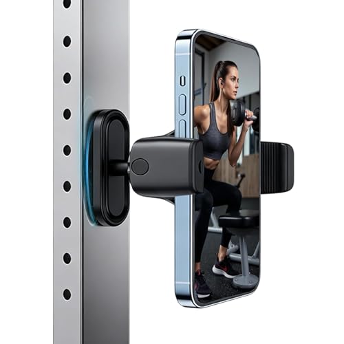 Auravale Magnetic Phone Holder Gym 360 Adjustable Mount for 4-6 Smartphone