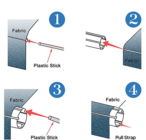 Sunwave- Rv Awning Fabric Replacement | Rv Electric Awning Fabric Replacement | Premium Vinyl Rv Canopy | Awning Replacement (14', Ocean Blue Fade) #TOP4