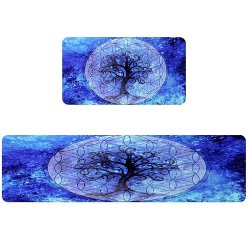Tapis de cuisine antidérapant lot de 2 lavable absorbant grand format