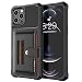 Produktbild Lederhülle Kompatibel mit iPhone 12 Pro Max Hülle Handyhülle Silikon Premium Leder Case Brieftasche Kartenfach Standfunktion Handytasche Klapphülle Schutzhülle für iPhone 12 Pro Max (C,12 Pro Max)