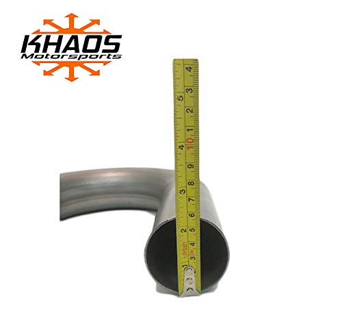 2.25" 2 1/4" 180 Degree U Bend Exhaust Turbo Pipe Mandrel Bend Aluminized Mild Steel Khaos Motorsports #TOP3