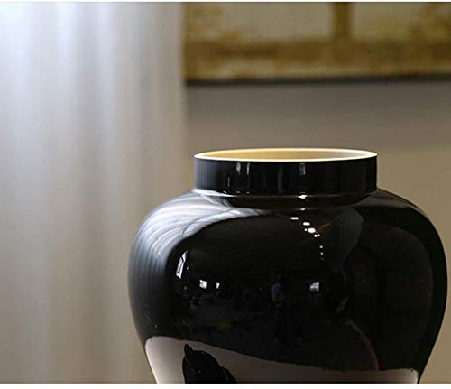 Boîtes à bonbons décoratives en céramique noire | Vase de table MU
