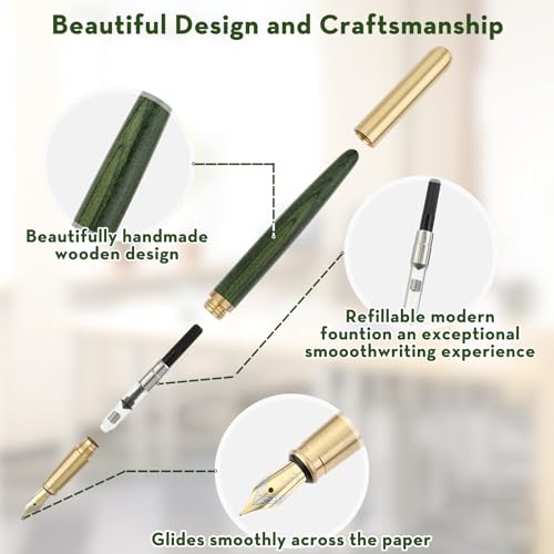 Amaxiu 568397_4_PVBNEFNR Luxury Wooden Fountain Pens Set thumb #5