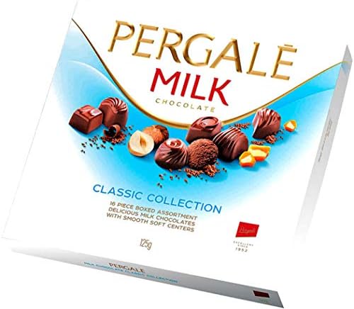Pergale Classic Truffle Collection - 16 Piece Boxed Assortment Delicious Milk Chocolates With Smooth Soft Centers - 125g