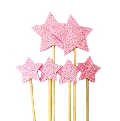 Dotebpa 48 Pieces Little Star Toppers,Baby Shower Decor And Cupcake Party Picks #TOP3