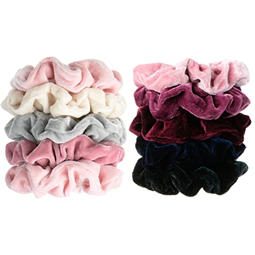 Expressions 10 Pc Soft Velvet Twisters Collection, Velvet Hair Scrunchie Sets, Hair Twister Scrunchies For All Hair Types, Professional Quality Hair Twisters For Everyday Styling #TOP1