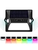 Lámpara solar para jardín, lámpara solar jardín solar Iluminación Exterior Resistente al agua Lámpara de Seguridad Solar Jardín Luz con bewegungsmelder [3 modos 12 ledes]