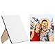 PATIKIL Sublimations-Fotorahmenrohling, 2 Stück 6,1 x 5,1 Zoll MDF-Übertragungs-Fotorahmen mit Ständer für Heat Press Machine Printing DIY Crafts Gifts, Weiß