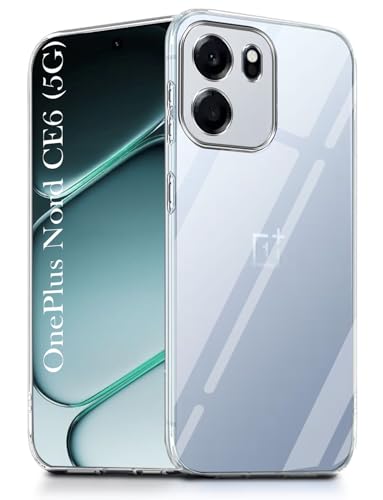 Image of Jkobi Silicone Back Cover Case for Oneplus Nord CE 6 (Clear Shockproof Case with Camera Protection | Soft and Flexible | Transparent)
