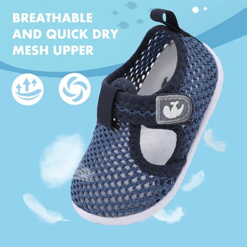 Image of FEETCITY Baby Boys Girls Water Sport Shoes Barefoot Kids Aqua Socks Quick-Dry Beach Swim Pool Shoes
