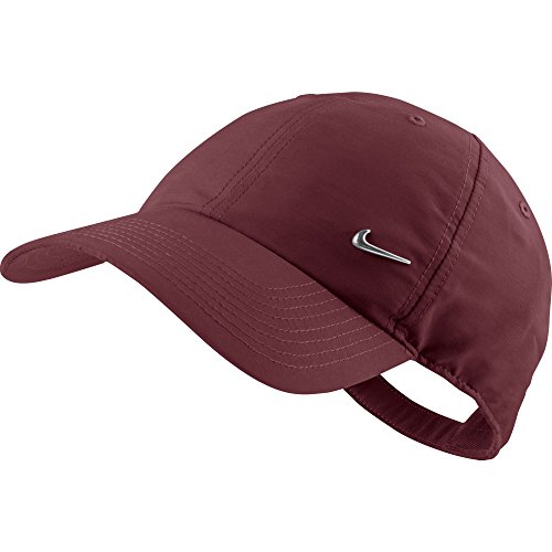 Nike Mens Metal Swoosh Cap Team Red/Metallic Silver One Size
