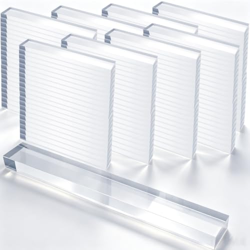 300 Pcs 1/8" X 1/4" X 2" Clear Setting Blocks for Glass Shims