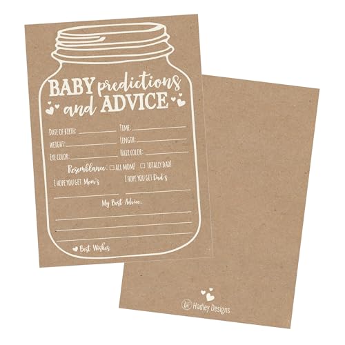 Jeu baby shower original avec 50 cartes de prédictions souvenirs parents