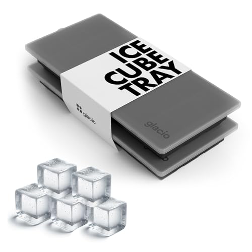 Ice Cube Tray with Lids, Small Silicone Molds for Cocktails & Drinks