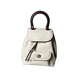 [mofopa] リュックサック レディース ミニバック 可愛い ショルダー 花柄 女子 出張 携帯 バレンタインデー 、クリスマス 母の日 誕生日 卒業 などの祝日 (23*21.5*12CM,ホワイト（ライチ柄）) [並行輸入品]