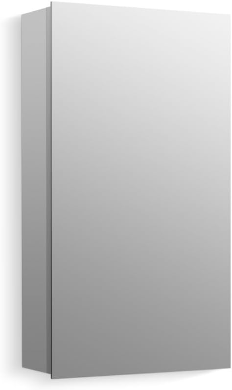 Kohler 56001-NA Embark Premium XL Medicine Cabinet Mirror for Bathroom, Deep Rectangular Storage with Adjustable Shelves and Mirrored Door, 15 in. W x 26 in. H