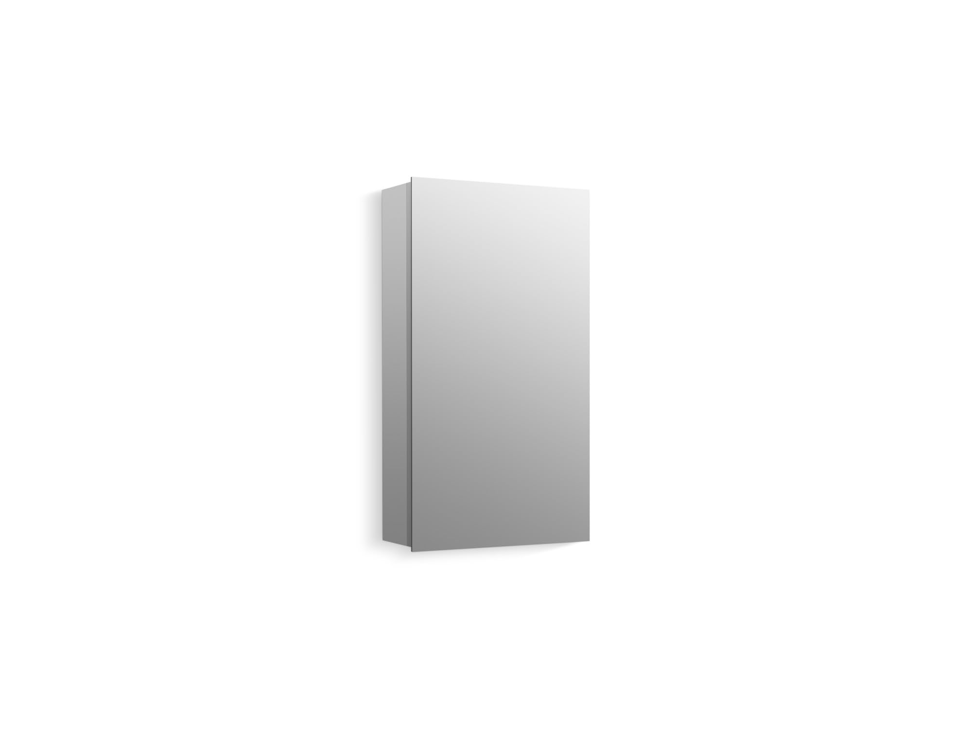 Kohler 56001-NA Embark Premium XL Medicine Cabinet Mirror for Bathroom, Deep Rectangular Storage with Adjustable Shelves and Mirrored Door, 15 in. W x