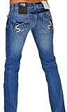  2Chilly Damen Jeans Single Player Women Straight Soccx Stone Washed Blue blau Finale Sale (W27/L34, lightblue)