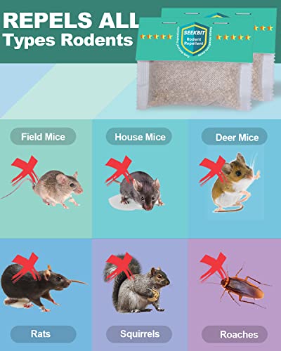 Seekbit Rodent Repellent, Large Peppermint Oil Repels Mice And Rats Squirrel And Other Rodents, Rat Mouse Repellent For Indoor Outdoor Attic Rv Car Engines, Mouse Deterrent Keep Mice Out, 7 Pack #TOP2
