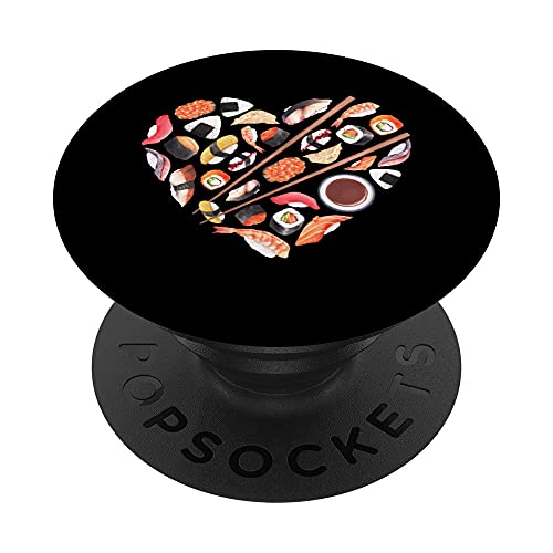 Sushi Love Japanese Traditional Sea Food Lover Apparel PopSockets PopGrip: Swappable Grip for Phones & Tablets