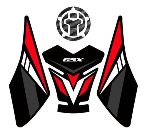 Autocollant réservoir GSX250R grip antidérapant rouge