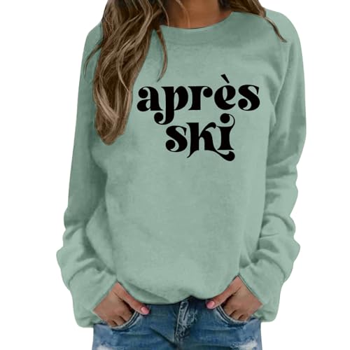 Sweat pull coton femme ample et chaud à manches longues pour l'automne hiver