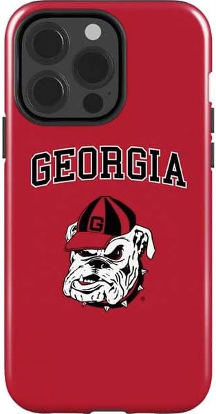 Skinit Impact Phone Case Compatible with iPhone 15 Pro - Officially Licensed University of Georgia Bulldogs Logo Design