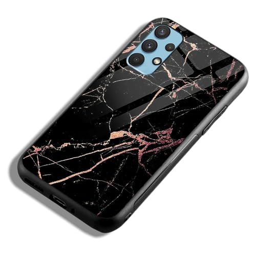 Image of COLORflow Back Cover Compatible with Samsung Galaxy A53 5G | Black Marble Golden | Shockproof TPU Bumper Cover with Camera Protection Back Cover